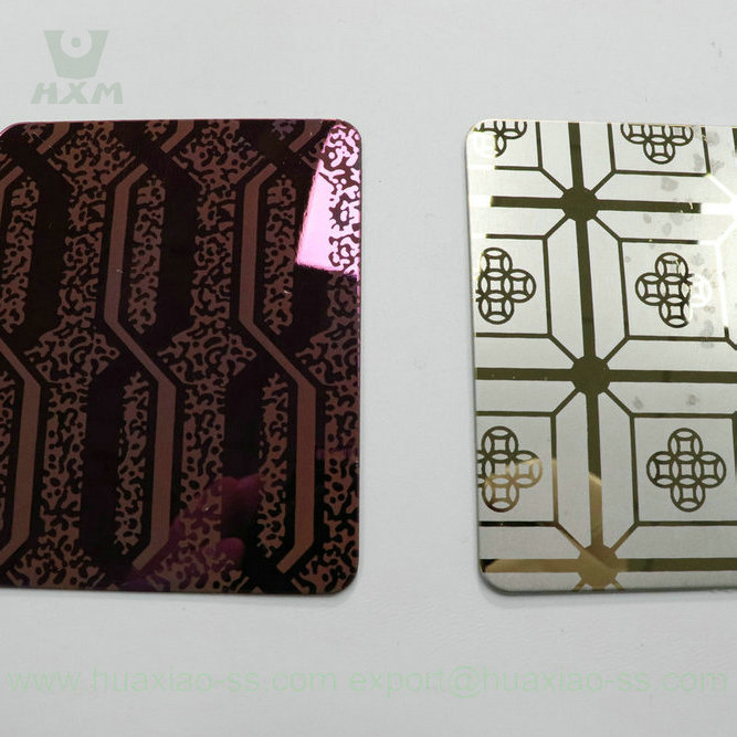 Etched stainless steel sheet huaxiaomaterials