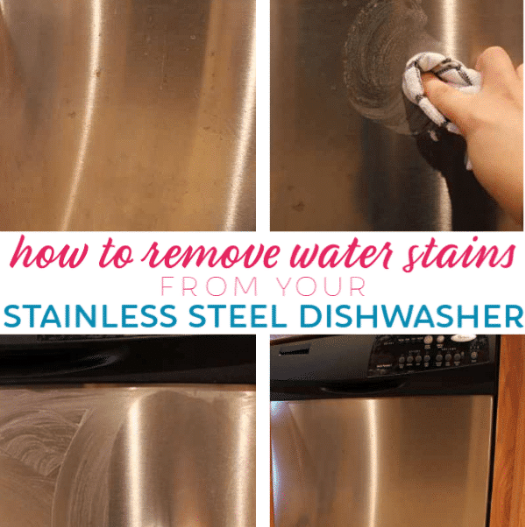 How to remove hard water stains from stainless steel?